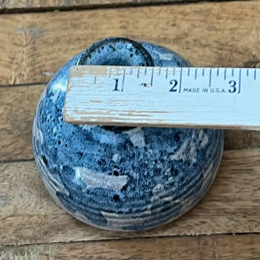 Vintage 86 Studio Pottery Stoneware Bud Vase 4